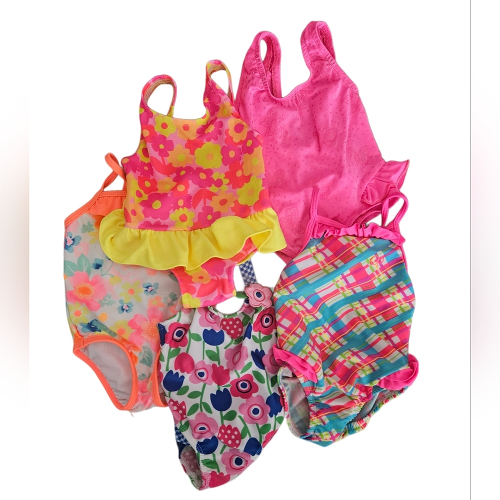 Girls 12 mo Warm Tones Swimsuit Pack